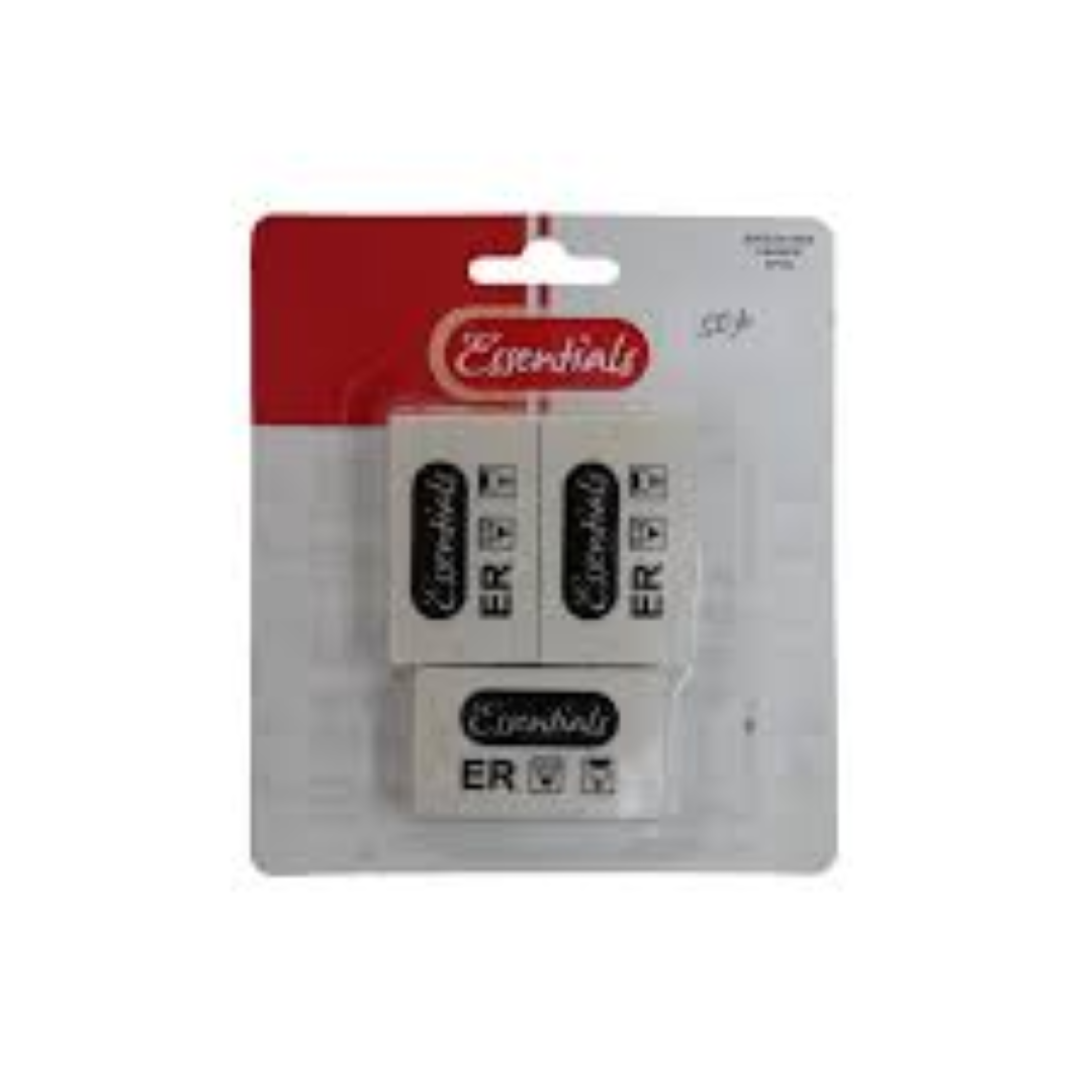 ESSENTIAL 3PC SET WHITE ERASER JKCGA-005
